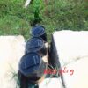 (ဆည်​ဘောင်တွင်​ထောင်ထားခဲ့​သော မိုင်းများကို​တွေ့ရစဥ်။ ဓါတ်ပုံ-CDF-KKG)