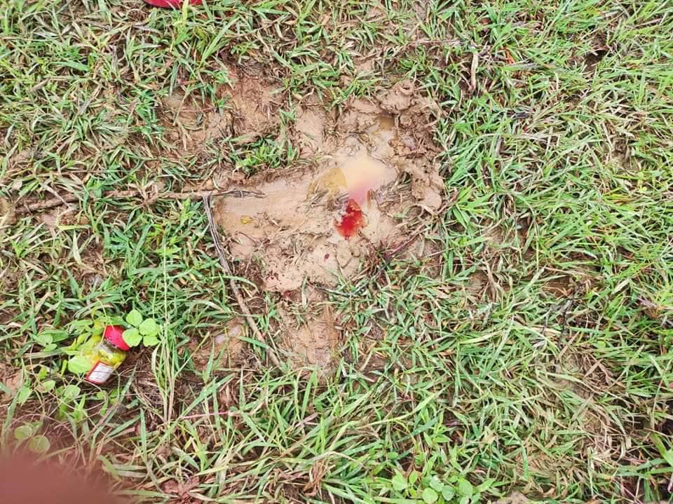 (ယနေ့ နံနက်ပိုင်းတိုက်ပွဲအပြီး စစ်ကောင်စီတပ် ကျန်ရစ်ခဲ့သော ပစ္စည်းများအား တွေ့ရစဉ်၊ ဓာတ်ပုံ - YDF ထီးလင်း)
