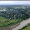 (ထိတွေ့တိုက်ပွဲဖြစ်ပွားနေသော ဂန့်ဂေါမြို့နယ် မင်းရွာအား တွေ့ရစဥ်၊ ဓာတ်ပုံ PDF GANGAW)