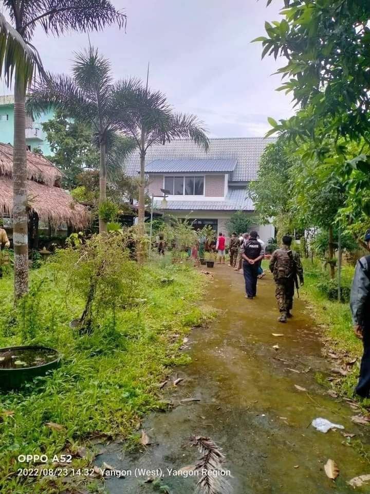 နာရေးကူညီမှုအသင်း ဥက္ကဋ္ဌ ဦးကျော်သူရဲ့ မရမ်းကုန်းကအိမ်ကို စစ်ကောင်စီချိတ်ပိတ်