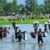 ရိုဟင်ဂျာများ ဘင်္ဂလားဒေ့ရှ်နိုင်ငံသို့ ထွက်ပြေးပုန်းရှောင်နေစဉ်၊ ဓာတ်ပုံ - အေအက်ပီ