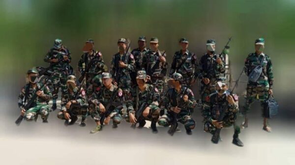 (ကသာပြည်သူ့ကာကွယ်​ရေးတပ်ဖွဲ့ဝင်များ။ ဓါတ်ပုံ-ကသာပကဖ)
