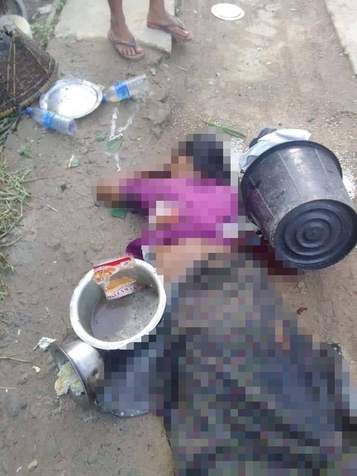 (သေဆုံးသွားသည့် အမျိုးသမီးတစ်ဦးအား တွေ့ရစဉ်၊ ဓာတ်ပုံ - CJ)