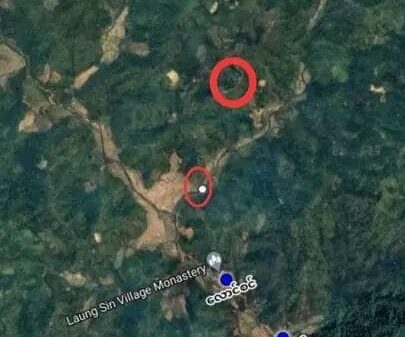 (ဖြစ်စဥ်နေရာပြမြေပုံအား Google Mapက တစ်ဆင့် တွေ့ရစဥ်)