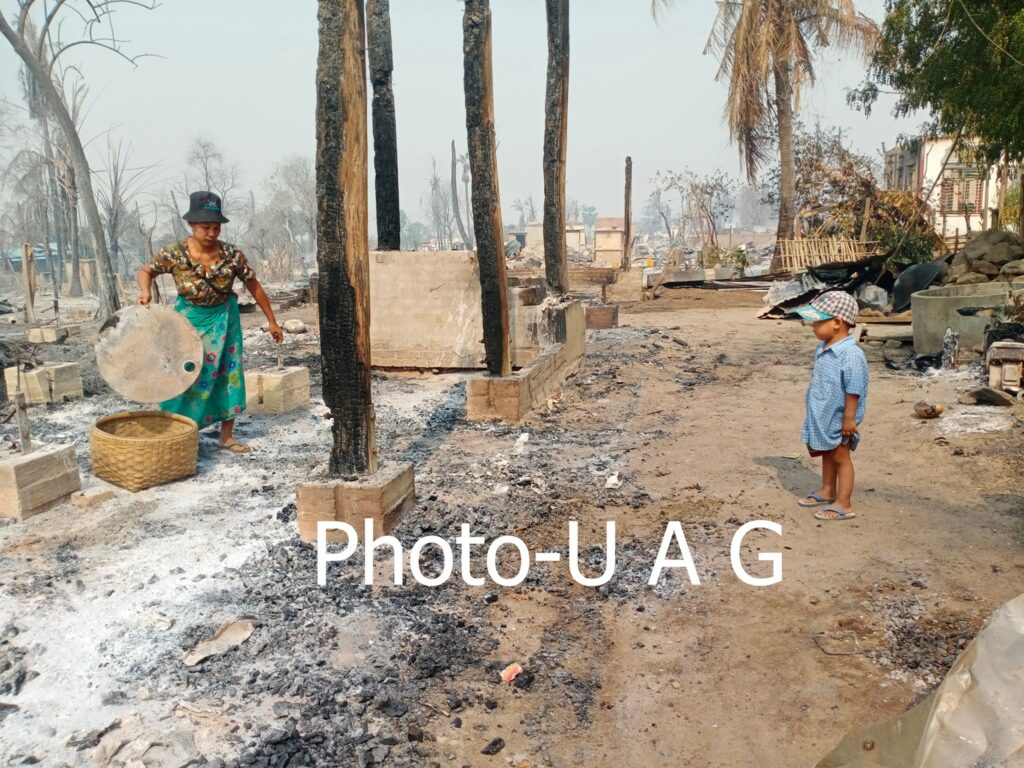 ၁၈ လကျော်ကာလအတွင်းစစ်တပ်မီးရှို့လို့ နေအိမ်အလုံးပေါင်း ၂၈၀၀၀ ကျော် ပျက်စီးဆုံးရှုံး
