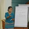 စစ်​ကောင်စီ၏ ဗဟိုဘဏ် ဥက္ကဌ ​ဒေါ်သန်း​ဆွေ ။ဓါတ်ပုံ-CB