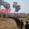 စစ်ဆင်ရေးတစ်ခုတွင် တွေ့ရသည့် MVRF ရဲဘော်များ၊ ဓာတ်ပုံ-MVRF