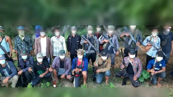(သွားရောက်တိုက်ခိုက်ခဲ့သည့် Nway Oo Takhon PDFအဖွဲ့ဝင်များအား တွေ့ရစဥ်။ ဓာတ်ပုံ-Nway Oo Takhon PDF)