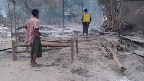 မြိုင်တွင် ကျေးရွာမီးရှို့ဖျက်ဆီးသွားသည့် စစ်ကောင်စီတပ်ကို တပ်ပေါင်းစုပေါင်းတိုက်