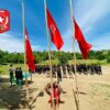(ပခုက္ကူ PDF မှရဲဘော်များ စစ်ရေးလေ့ကျင့်နေစဥ်၊ ဓာတ်ပုံ - Pakokku People Defense Force)