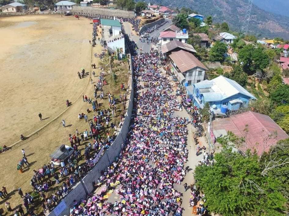 မင်းတပ်မြို့ တစ်နေရာ ။ဓါတ်ပုံ-CDF(မင်းတပ်)