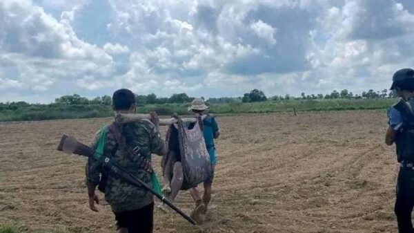 (ကျဆုံးသွားသောရဲဘော်အား သယ်ဆောင်လာစဥ်၊ဓာတ်ပုံ-LPDF)