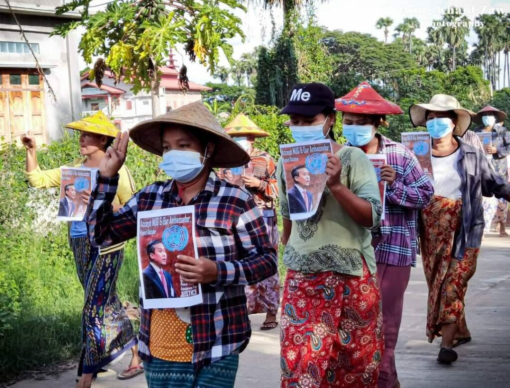 (နိုင်ငံတစ်ဝန်းဆန္ဒထုတ်ဖော်မှုများ ။ဓါတ်ပုံ-CJ)