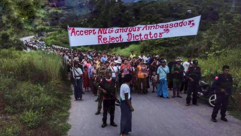 (နိုင်ငံတစ်ဝန်းဆန္ဒထုတ်ဖော်မှုများ ။ဓါတ်ပုံ-CJ)