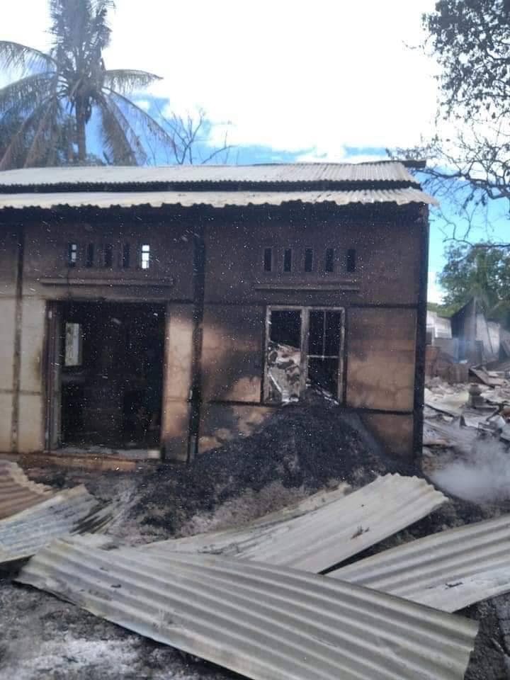 မြိုင်တွင် ကျေးရွာမီးရှို့ဖျက်ဆီးသွားသည့် စစ်ကောင်စီတပ်ကို တပ်ပေါင်းစုပေါင်းတိုက်