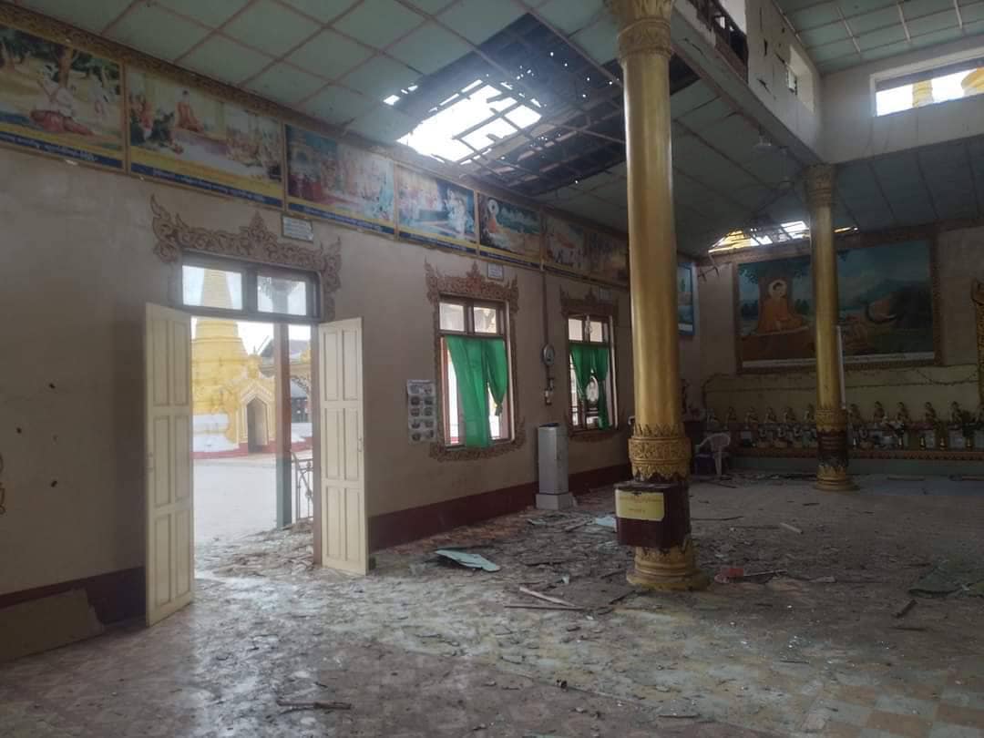 (ယနေ့ နံနက်ပိုင်း စစ်ကောင်စီတပ် ပစ်ခတ်မှုကြောင့် သေဆုံး၊ဒဏ်ရာရရှိသူများနှင့် မွေတော်ဘုရား ကျောင်းဆောင်အား တွေ့ရစဉ်၊ ဓာတ်ပုံ - ကရင်နီစစ်ဘေးရှောင် ကူညီစောင့်ရှောက်ရေးကွန်ရက်၊ PKPF)