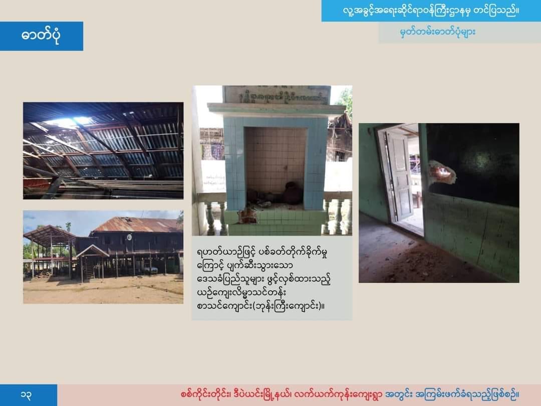 (စစ်တပ်၏ လက်ယက်ကုန်း အကြမ်းဖက်မှုနှင့်ပတ်သပ်၍NUG ထုတ်ပြန်ထားသောအချက်အလက်များ။ ကိုးကား-NUG)