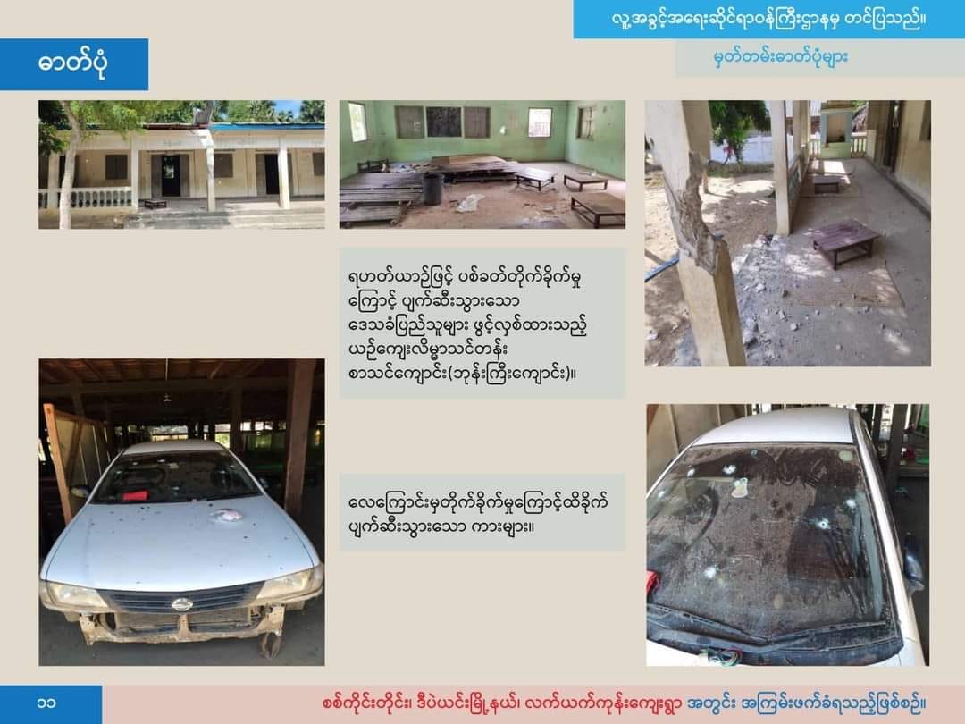 (စစ်တပ်၏ လက်ယက်ကုန်း အကြမ်းဖက်မှုနှင့်ပတ်သပ်၍NUG ထုတ်ပြန်ထားသောအချက်အလက်များ။ ကိုးကား-NUG)