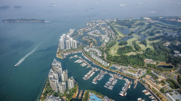 Sentosa Cove in Singapore, where Tay Za owns a villa