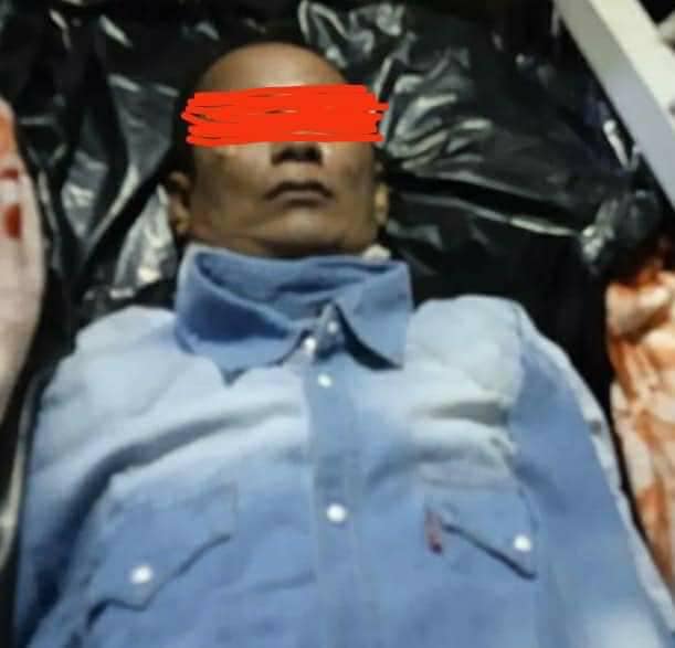 ကိုဇော်ကြီး​၏ ရုပ်အလောင်းအား တွေ့ရစဉ်
