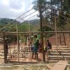 (စစ်​ရှောင်က​လေးငယ်များ၏ ယာယီစာသင်​ဆောင်နှင့်ကမ်ပိန်း​ကြော်ညာ ။ဓါတိပုံ-WLMFB)
