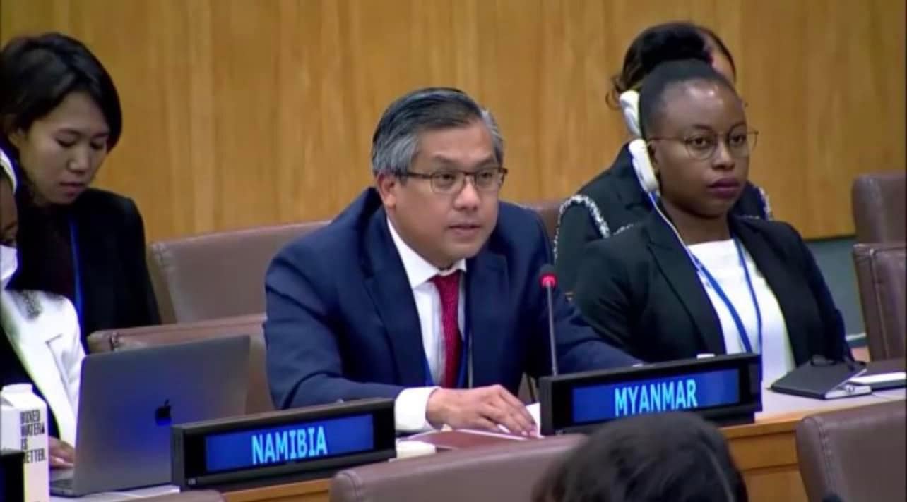 မြန်မာပြည်သူများ၏ အသက်အိုးအိမ်ကို အကာအကွယ်ပေးနိုင်ရေး တုံ့ဆိုင်းခြင်းမရှိဘဲ ချက်ချင်းအရေးယူဆောင်ရွက်ပေးရန် ကုလနှင့်နိုင်ငံတကာကို မြန်မာသံအမတ်ကြီး ထပ်မံတောင်းဆို