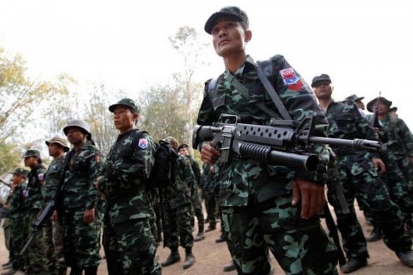 KNU/KNLAတပ်ဖွဲ့ဝင်များ ။ ။ဓါတ်ပုံ-KNU