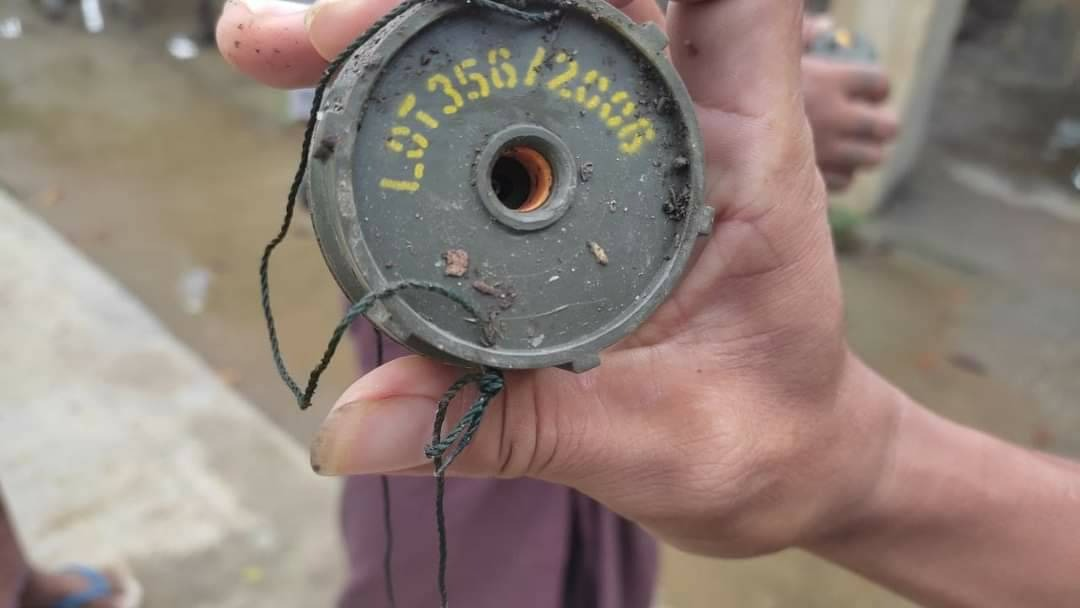အောက်တိုဘာ ၅ရက်က ရှင်းလင်းခဲ့သည့် မြေမြုပ်မိုင်း၊ဓာတ်ပုံ - Ko Nway Oo