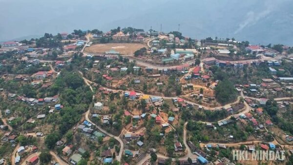 (မင်းတပ်မြို့ ကိုစက်တင်ဘာလက​တွေ့ရစဥ်။ဓါတ်ပုံ-HKL Mindat)