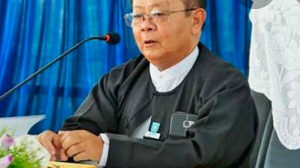 (စစ်​ကောင်စီ၏တရား​ရေးဝန်ကြီးဌာန ဒုဝန်ကြီးဦးစန်းလွင်)