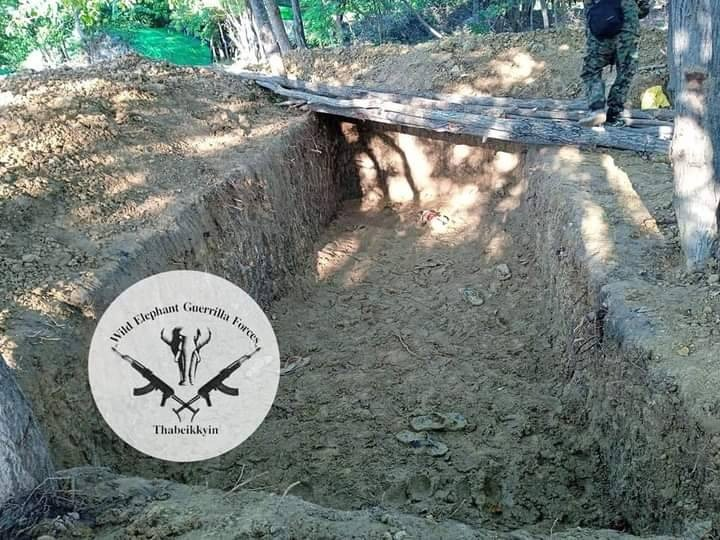 တောဆငိရိုင်းပြောက်ကျားတပ်ဖွဲ့၏ စခန်းအားစီးနင်းခြင်းမခံရမီ တွေ့ရစဥ်၊ ဓာတ်ပုံ-TBK
