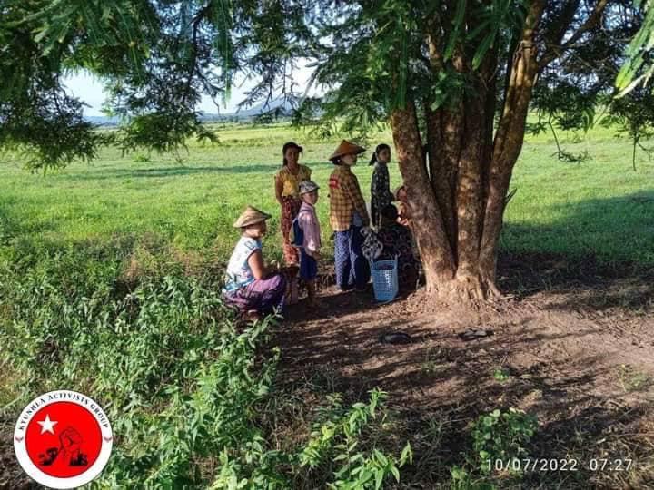 ထွက်ပြေးတိမ်းရှောင်နေရသော ပြည်သူများ ၊ဓာတ်ပုံ-ကျွန်းလှတက်ကြွလှုပ်ရှားသူများအဖွဲ့