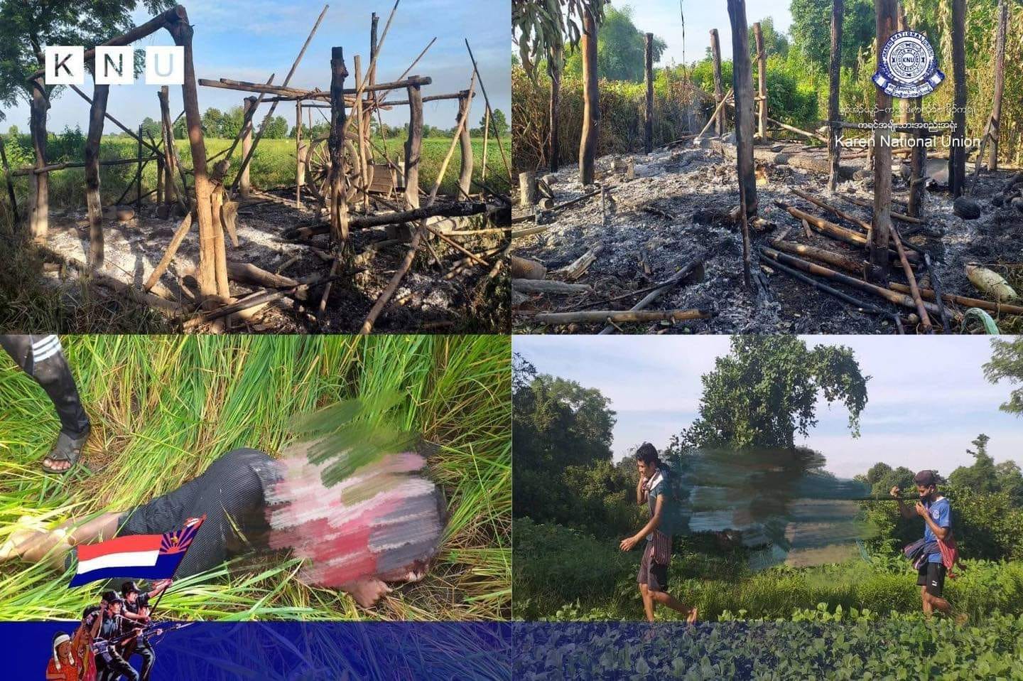 မုန်းမြို့နယ်ထဲတွင် စစ်တပ်က အမျိုးသမီးတစ်ဦးကိုပစ်သတ်ပြီး စိုက်ခင်းများမီးရှို့ဟု KNU ပြော