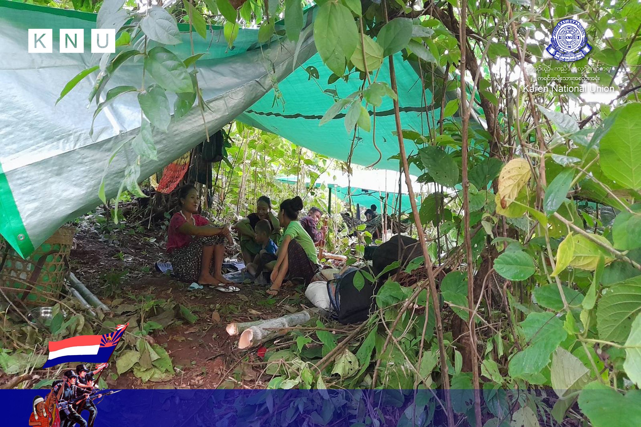 ဒူးပလာယာခရိုင်အတွင်းစစ်ဘေးရှောင် စံချိန်တင်မြင့်တက်နေကြောင်း KNU ပြောရေးဆိုခွင့်ရှိသူပြော