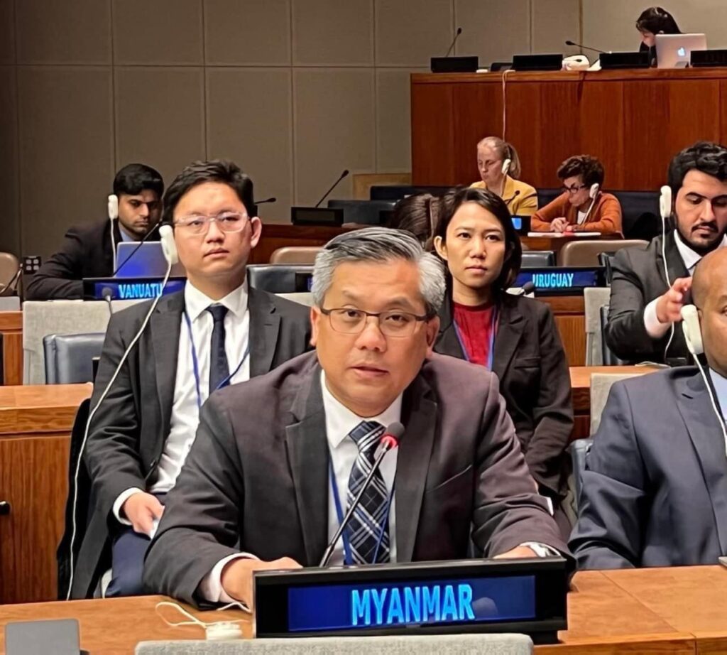 စစ်တပ်၏ မီဒီယာဖိနှိပ်မှုနှင့် သတင်းအမှားများဖြန့်ဝေမှုများ အဆုံးသတ်ရေး ရန်ကုန်ရှိ UNIC အနီးကပ် ကြီးကြပ်ပေးရန် မြန်မာသံအမတ်ကြီးတောင်းဆို