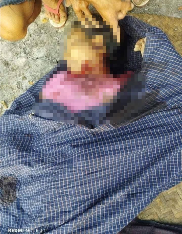 (ပစ်ခတ်သတ်ဖြတ်ခံခဲ့ရသည့် ကိုယ်ဝန်ဆောင်သည်နှင့် အသက်(၆၀)အရွယ် အမျိုးသမီးကြီးတစ်ဦး၊ ဓာတ်ပုံ-Pale Entertainment)