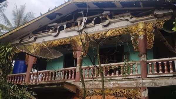 ကော့ကရိတ်မြို့နယ်ထဲက ဘုန်ကြီးကျောင်း လက်နက်ကြီးကျရောက်ပေါက်ကွဲ