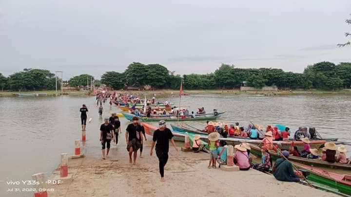 မြောင်မြို့နယ် ဧရာဝတီမြစ်ဆိပ်ကမ်းတစ်နေရာအား တွေ့ရစဉ်၊ဓာတ်ပုံ-ကိုနွေဦး(မြောင်)