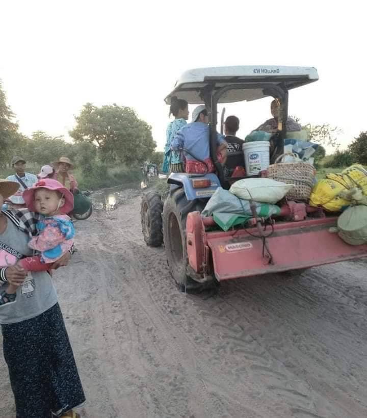 ထွက်ပြေးတိမ်းရှောင်နေရသည့် ဟန်လင်းမြို့ဟောင်းတဝိုက်က ဒေသခံများ၊ဓာတ်ပုံ-Cj