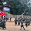 ကရင်နီတပ်မတော်​၏ (၇၄)ကြိမ်မြောက် စစ်သင်တန်းပိတ်ပွဲပြုလုပ်နေစဉ်၊ဓာတ်ပုံ - KA
