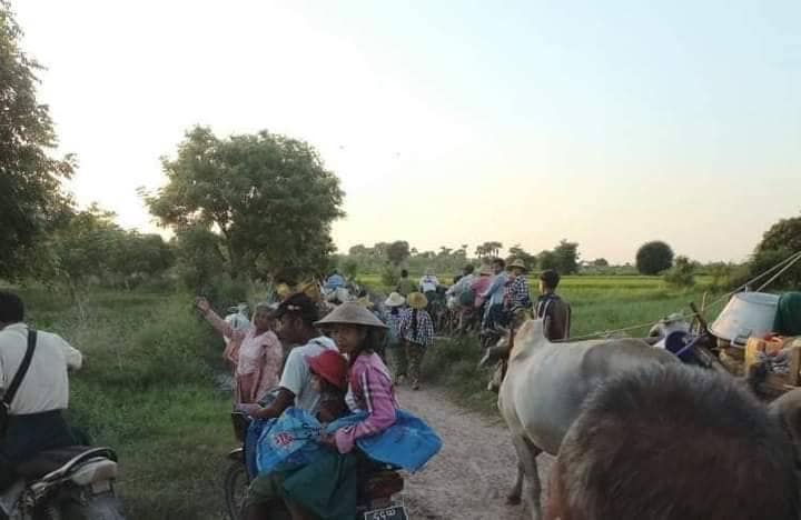 ထွက်ပြေးတိမ်းရှောင်နေရသည့် ဟန်လင်းမြို့ဟောင်းတဝိုက်က ဒေသခံများ၊ဓာတ်ပုံ-Cj
