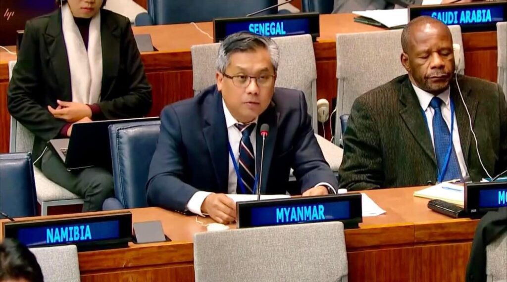 ကချင်တိုင်းရင်းသားများအပေါ် စစ်တပ်၏ လေကြောင်းတိုက်ခိုက်မှုဖြစ်စဉ် ကုလသို့ မြန်မာသံအမတ်ကြီးပြော