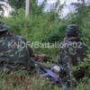 (KNDFတပ်ဖွဲ့ဝင်အချို့ တိုက်ပွဲဝင်​နေစဥ်။ဓါတ်ပုံ-KNDF)
