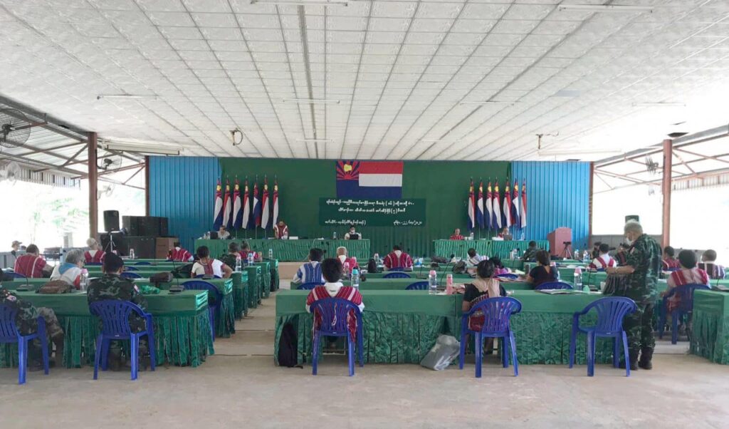 (KNU ၏ ဗဟိုကော်မတီအစည်းအဝေးကို ၂၀၂၁ နိုဝင်ဘာက ကျင်းပနေစဉ်၊ဓာတ်ပုံ - KNU)