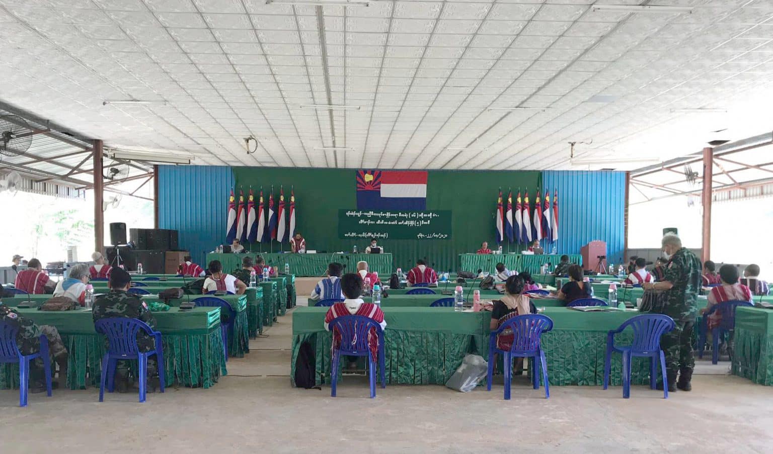 (KNU ​၏ ဗဟိုကော်မတီအစည်းအဝေးကို ၂၀၂၁ နိုဝင်ဘာက ကျင်းပနေစဉ်၊ဓာတ်ပုံ - KNU)