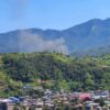 ( ရိခေါ်ဒါရ်မြို့ အမှတ် ( ၂ )ရပ်ကွက်မီး​လောင်​နေသည်ကို အ​ဝေးမှတွ့ရစဥ် ။ ။ဓါတ်ပုံ-CJ)