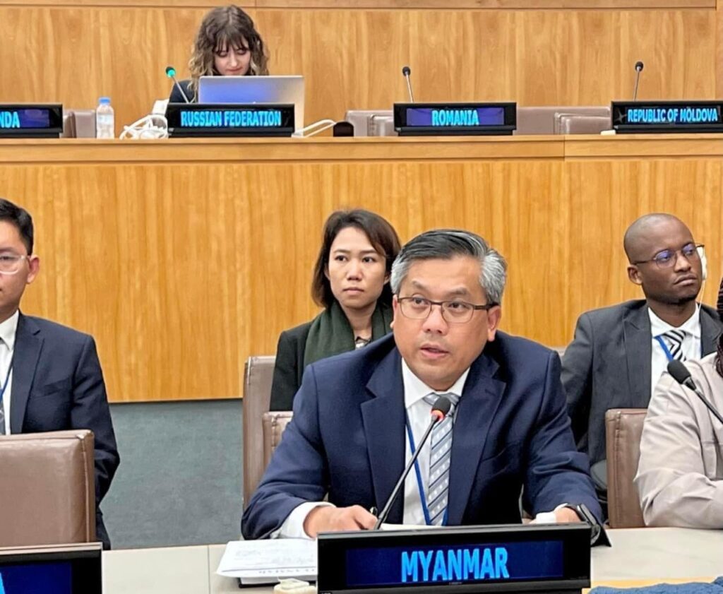 စစ်တပ်ကျူးလွန်မှုများအတွက် ICCသို့ တင်ပို့ရန် အပါအဝင် အချက် ၄ ချက် ကူညီလုပ်ဆောင်ရေး ကမ္ဘာ့နိုင်ငံများကို မြန်မာသံအမတ်ကြီးတောင်းဆို