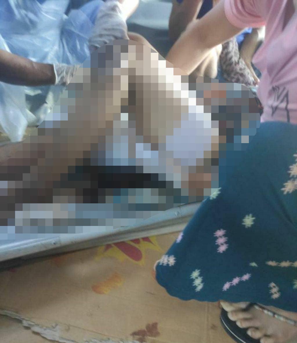 (ဒဏ်ရာရရှိသည့် ဒေသခံများအား တွေ့ရစဉ်၊ ဓာတ်ပုံ - CJ)