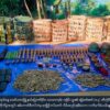 ▪︎စစ်​ကောင်စီတပ်ထံမှ AA သိမ်းဆည်းရမိ​​​သောလက်နက်ခဲယမ်းများ။ ။ဓါတ်ပုံ-AA