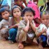 (စစ်အုပ်စုအာဏာသိမ်းမှု​နောက်ဆက်တွဲ တိုက်ပွဲနဲ့ ပဋိပက္ခ​တွေ​ကြောင့်​နေရပ်စွန့်ခွာထွက်​ပြေး​နေရတဲ့က​လေးငယ်​တွေ။ ဓါတ်ပုံ-CJ)